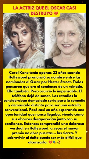 LA ACTRIZ QUE EL OSCAR CASI DESTRUYÓ 😢