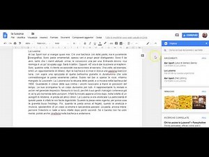 Documenti di Google - strumenti: conteggio parole e esplora