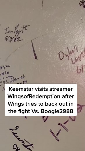 Keemstar visits streamer WingsofRedemption after Wings tries to back out in the fight Vs. Boogie2988 #wingsofredemption #fyp @wings_of_pity @gulagkingpin2