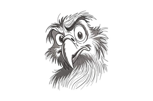 Bird Head Embroidery Design, Bird Machine Embroidery, 4 Sizes, Instant Download - Etsy