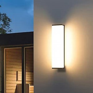 Outdoor Wall Lights Hardwired, 20" Outdoor Sconce Lights, 3000K Exterior Lighting Fixtures Waterproof, Large Front Porch Light Wall Mount, Modern Patio Front Door Light for House Outside Garage
