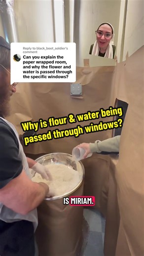 Replying to @black_boot_soldier During the Jewish holiday of Passover, Jewish people are not allowed to eat leavened bread. The matzah that we eat has to be made in under 18 minutes and we are extremely careful that flour and water do not mix to ensure they do not exceed the 18 minutes limitation. #matzah #passover #pesach #holiday