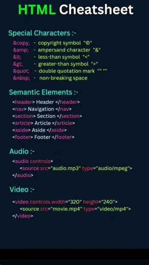 html structure basic to advance notes &pdf #60dayschallenge #codingforbeginners#html#webdesign