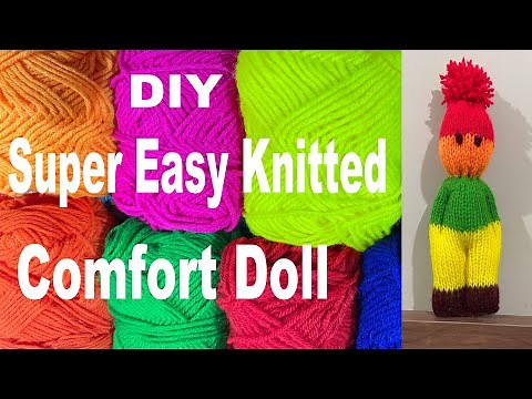 59:🪆DIY Super Easy Knitted Comfort Doll🪆#knitting #knittingdoll #knitting