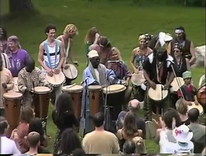 On Wayback Wednesday, we celebrate Nigerian drummer Babatunde Olatunji, who performed at Esalen on July 4, 1997. Babatunde was a part of a generation of Africans who became integral in the fight for racial justice in America. Babatunde linked the rhythm of his music to the growing beat of equality, which is on display on this clip. Learn more about Babatunde in this compelling article. https://www.bbc.com/news/world-africa-53985119 | Esalen