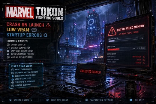 How to Fix MARVEL Tokon Fighting Souls Crash on Launch, Low VRAM, and Startup Errors on PC • PixelNitro