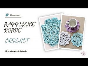 HOW TO MAKE SIMPLE AND QUICK ROUND DOILIES WITH #CROCHET