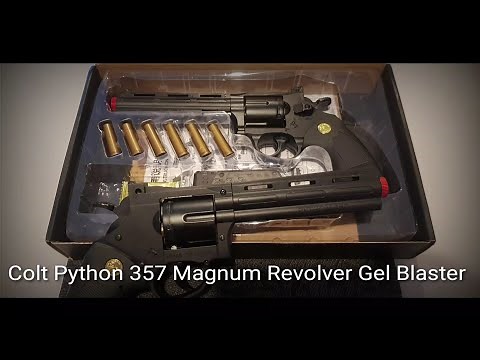 Colt Python 357 Magnum Revolver Gel Blaster (Tactical Edge Hobbies) Review/Unboxing