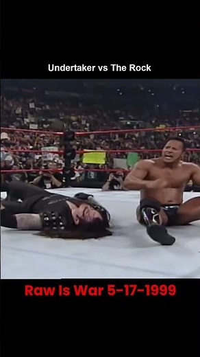 The Undertaker vs The Rock Raw is war 17-05-1999 #wwe #wwewrestler
