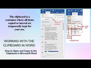 How to Open and Copy to Clipboard in Word