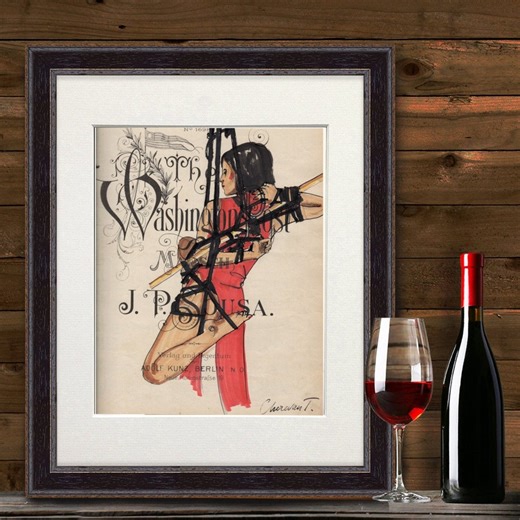 Shibari Ink Drawing, Erotic Bondage Art on Vintage Notes - Etsy