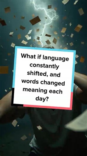 What if language constantly shifted, and words changed meaning each day?