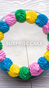 When a regular cake doesn't cut it, make a surprise cake! Get the full recipe here: https://trib.al/IdGlRG6 | Taste of Home