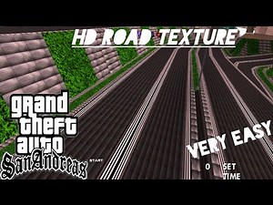 HD road Textures + sidewalk for gta sa Android with full tutorial
