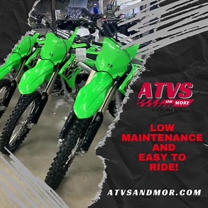 Looking for a durable and fun dirt bike? Come check out our selection of Kawasaki models! atvsandmor.com | ATVs and More, INC. | Facebook