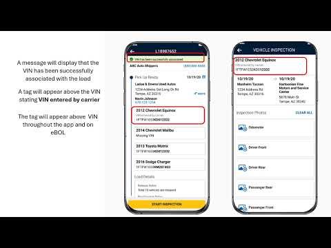 How To: Add Manual VIN to a Dispatched Load