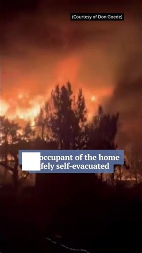 Witnesses capture fire of historical house in Manitou