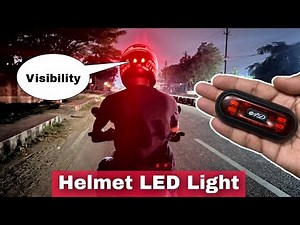 Helmet LED Light | This Helmet LED Light Will Make Your Night Riding Safe | Safe Riding Accessories
