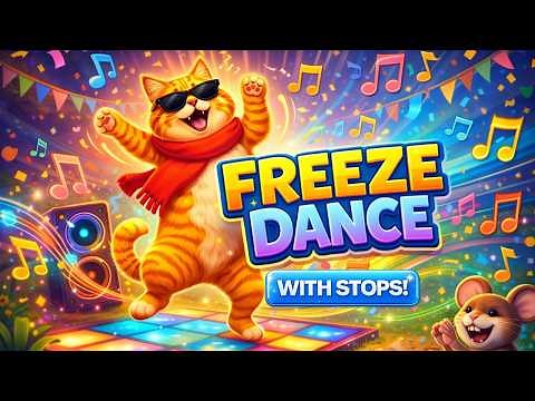 🕺Freeze Dance music that stops🎵Freeze Dance Game