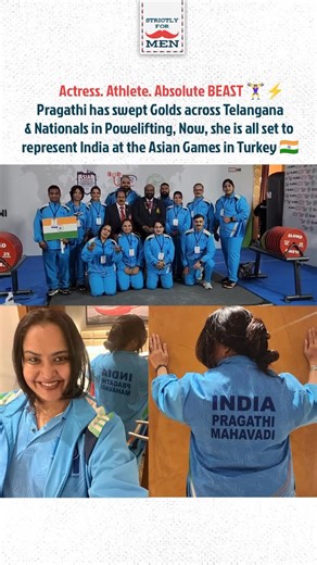 Strictly For Men | Started powerlifting in 2023 ✅ Gold at District, State & National👏 Silver at South India🔥 Now: Asian Games, Turkey🙇🏻‍♂️ Pragathi = Consistency | Instagram