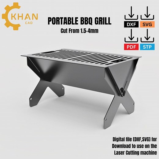 DIY Flat-pack BBQ Grill DXF File: Laser Cut Fire Pit Plan (digital Download) - Etsy