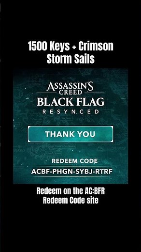 Gifts from ‪@Ubisoft‬! Assassin’s Creed: Black Flag Resynced Redeem Code!