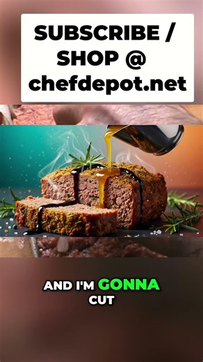 Chef's Secret Evenly Cooked Meatloaf & Gloves! #shorts