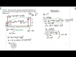 F12–23 Kinematics of a Particle (Chapter 12: Hibbeler Dynamics) Benam Academy