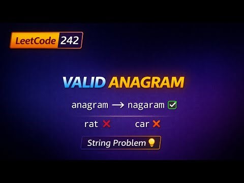 LeetCode 242 | Valid Anagram | Brute vs Optimal ⚡ (Golang)