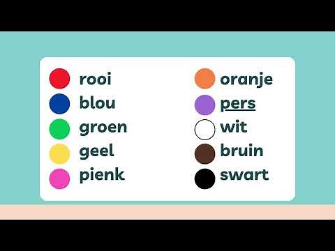 Learn Afrikaans Colours Fast! Simple Drill for Kids and Beginners
