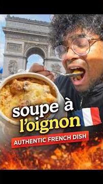 Soupe à l'oignon - An authentic French delicacy ❤️ #youtubeshorts #french #cuisine