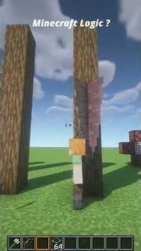 Minecraft Logic ? #minecraft #shorts