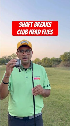 Golf Shaft BREAKS Mid-Air and the Clubhead FLIES With the Ball 🤯