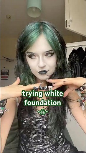 trying white foundation ☠︎︎⋆ ops?#gothic #goth #makeup #beauty #alternativefashion #alt #alternative