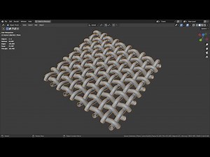 Blender Tutorial - Woven mesh with geometry nodes