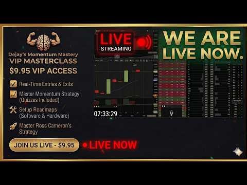 LIVE Day Trading: $1,442.09 GREEN! | Momentum Mastery (Webull & DayTradeDash)