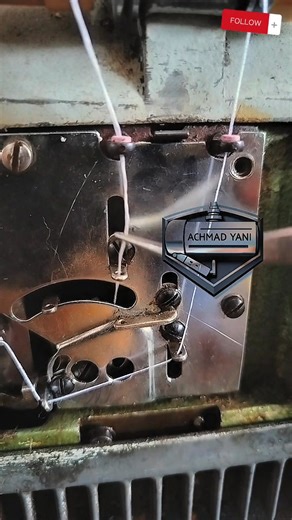 Installing the upper looper thread on the Pegasus DCR overlock sewing machine #sewinghacks #edukasi #tutorial #foryou #servicemachine | Achmad Yani