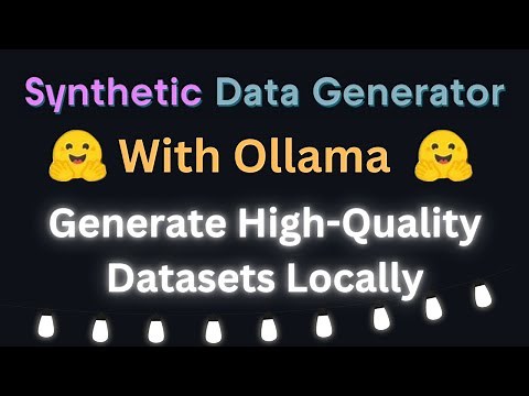 Install Synthetic Data Generator with Ollama - Generate High-Quality Datasets Locally