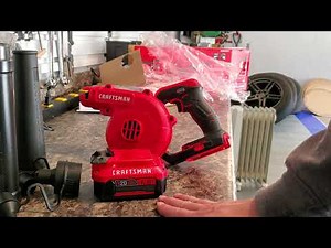 Craftsman Compact Blower V20 unboxing and review CMCBLO1008