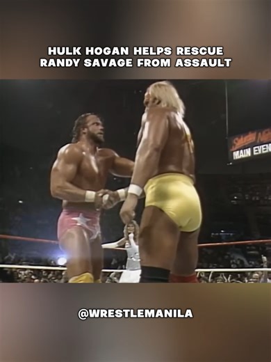 Hulk Hogan Rescues Randy Savage from Assault!