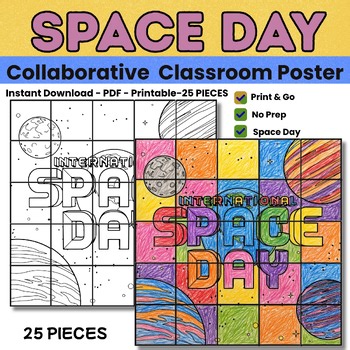 International Space Day Collaborative Poster | Solar System Craft