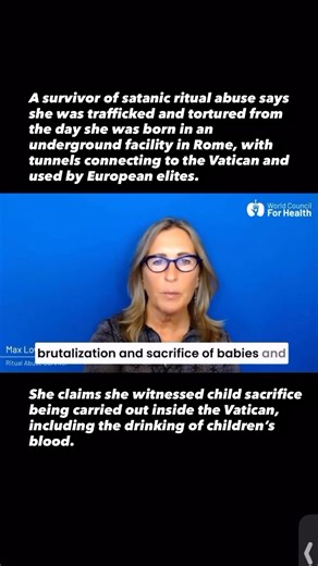 With all that has come out in the Epstein Files, it's worth giving deeper thought to the claims of alleged survivors. Max Lowen says she survived satanic ritual abuse and says she was trafficked and tortured from the day she was born in an underground facility in Rome, with tunnels connecting to the Vatican and used by European elites. She claims she witnessed child sacrifice being carried out inside the Vatican, including the drinking of children’s blood. She has spent a great deal of her life 