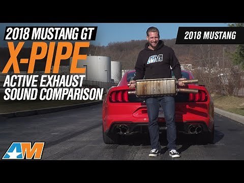 2018 Ford Mustang GT X-Pipe with Active Exhaust Sound Comparison