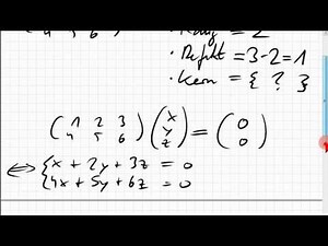 04B.5 Beispiel Spaltenraum, Bild, Rang, Kern, Defekt; lineares Gleichungssystem