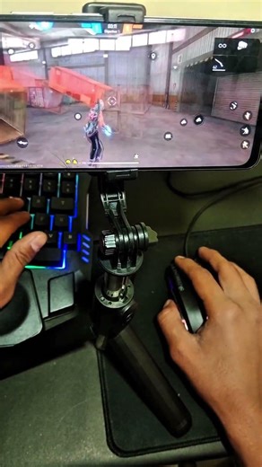 How to play free fire with keyboard mouse in mobile | ⌨️ 🖱📱 full setup without app no activation