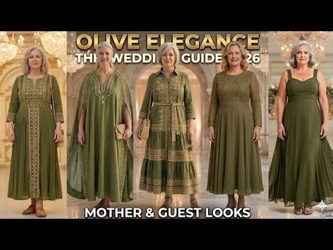 The Olive Green Era: Organic Eco Luxury Wedding Guest and Mother of the Bride Groom Trends 2026