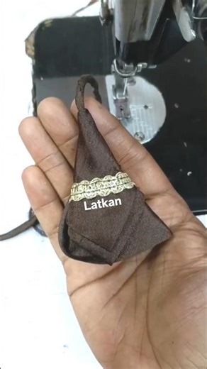 Simple Aur Stylish Lace Latkan Trick ✨ #shorts #youtubeshorts #latkan