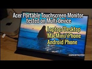 Acer 15.6 in. Portable Touchscreen Monitor tested on Multi-device