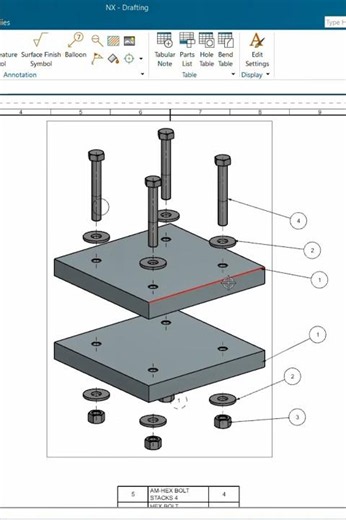 How to Create BOM (Bill Of Material) and Assembly Drawing in NX | Create Part List in NX
