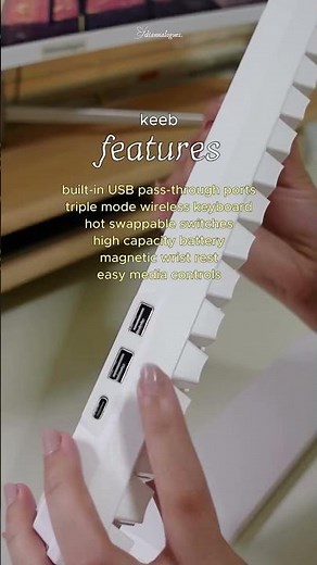 Unboxing the RK96 96% White Wireless Mechanical Keyboard! @diannalogues